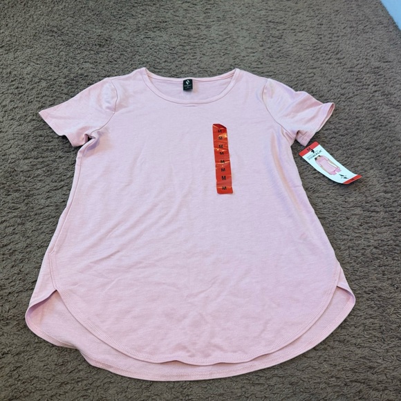 Skechers GoWalk Shirt Tunic Top Curved Hem Pink M $35 NEW - Picture 2 of 8